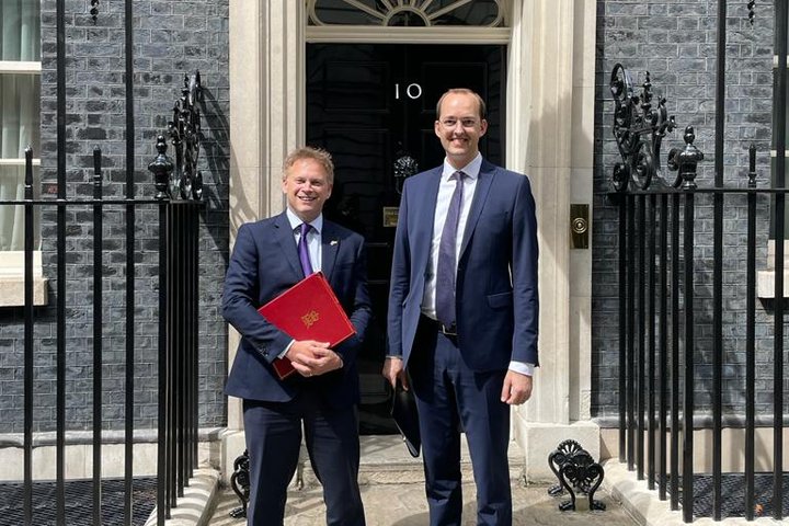 LT ministras Marius Skuodis_JK transporto sekretorius Grant Shapps_Londonas 20220629_2.jpg